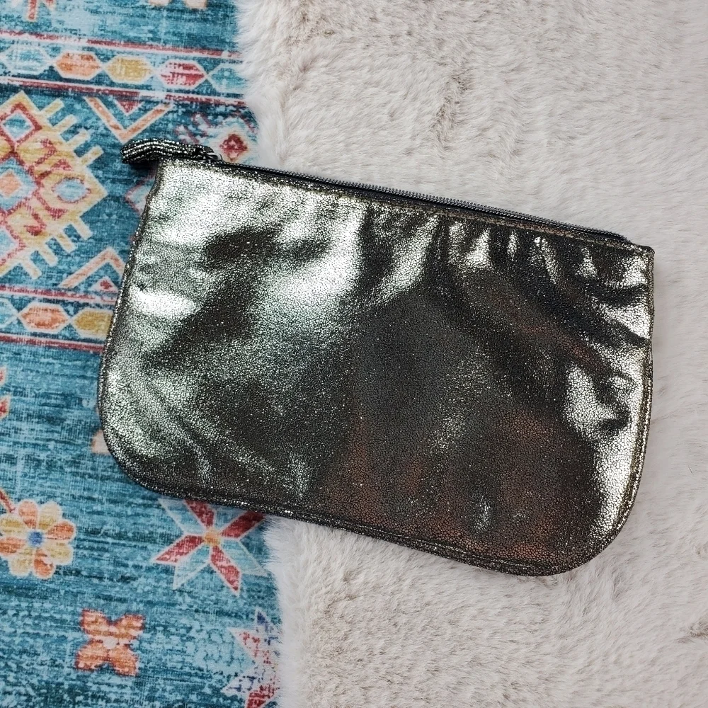 Victoria Secret Gold Cosmetic Bag
